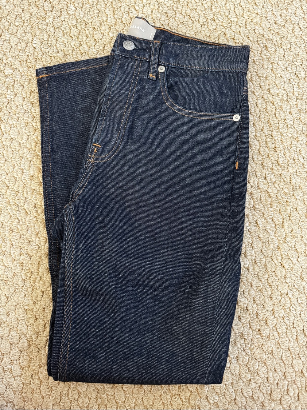 Everlane High Rise Ankle dark denim wash jeans